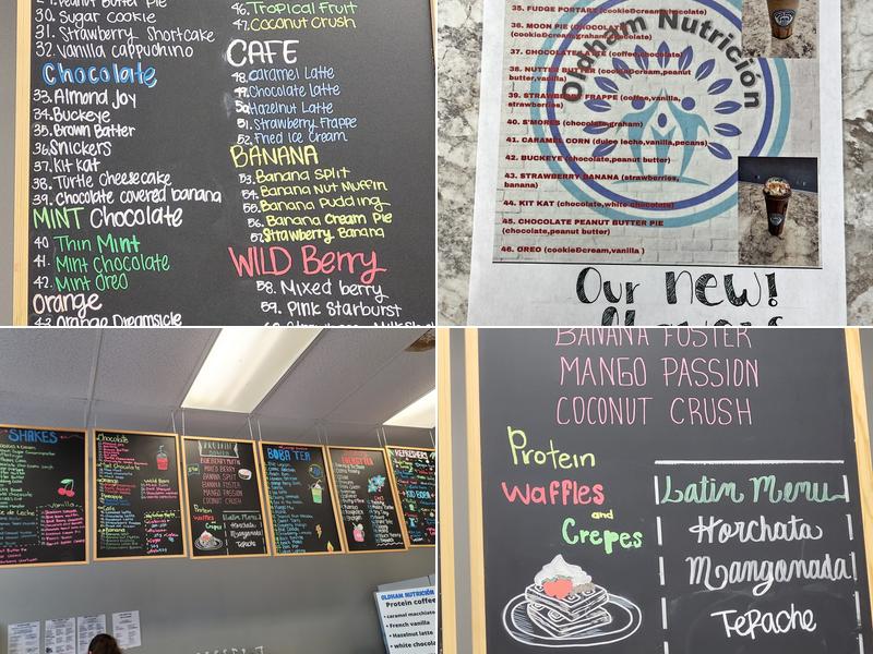 Oldham Nutrición Menu