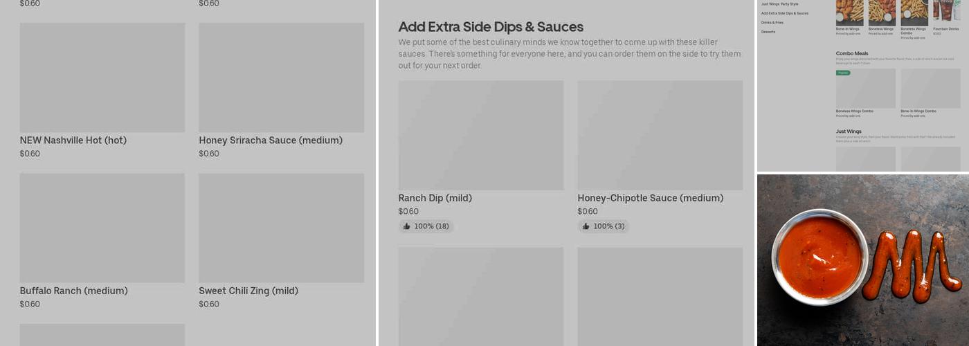 It's Just Wings Menu