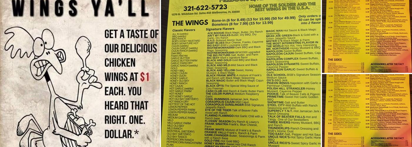 BSBs Big Shot Bobs Menu