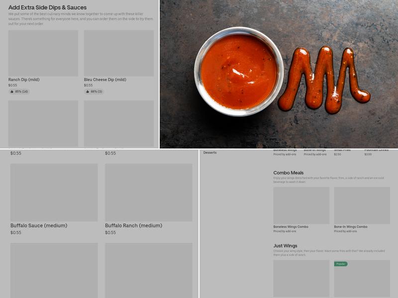 It's Just Wings Menu