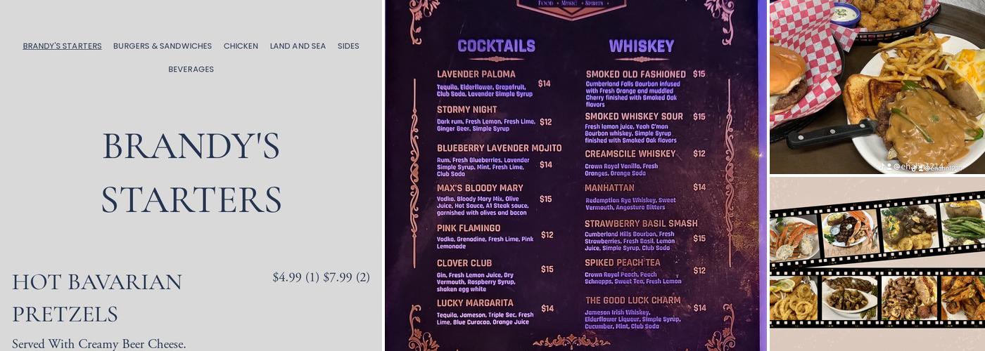 Max's Place Menu