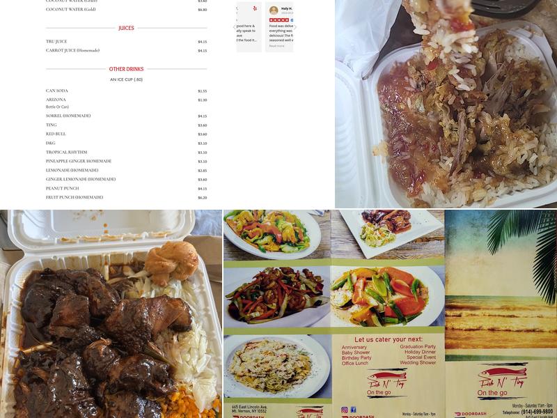 Fish N' Ting On The Go Menu