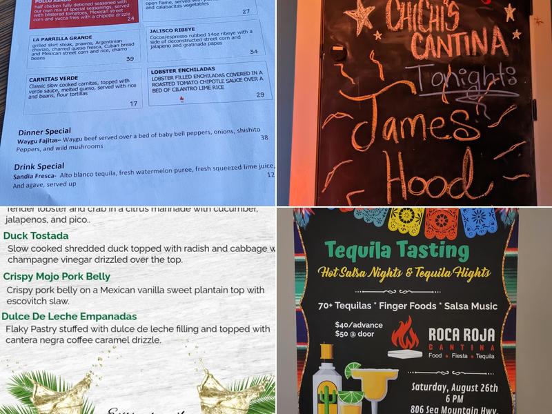 Roca Roja Cantina Menu