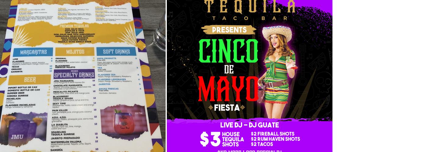 Tequila Taco Bar Menu