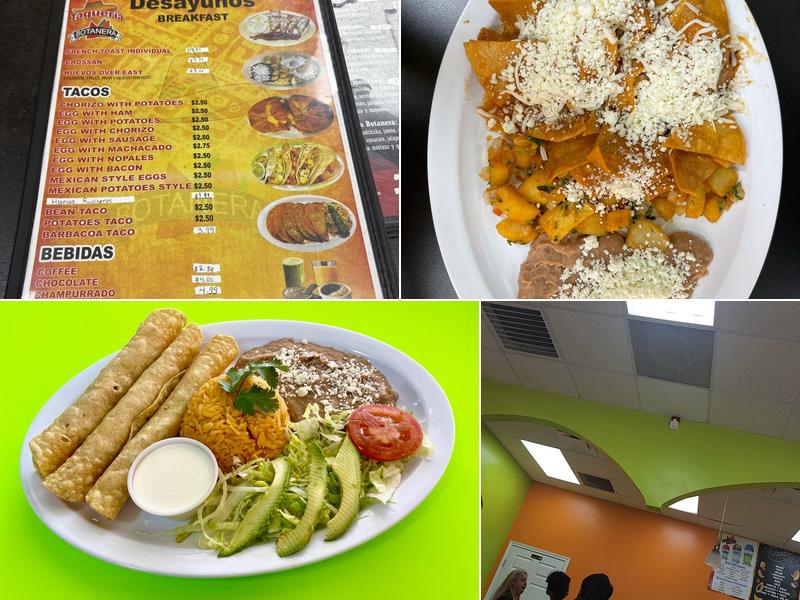 Taqueria y Refresqueria botanera # 2 Menu