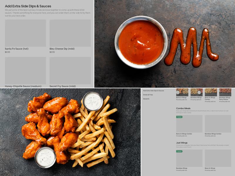 It's Just Wings Menu
