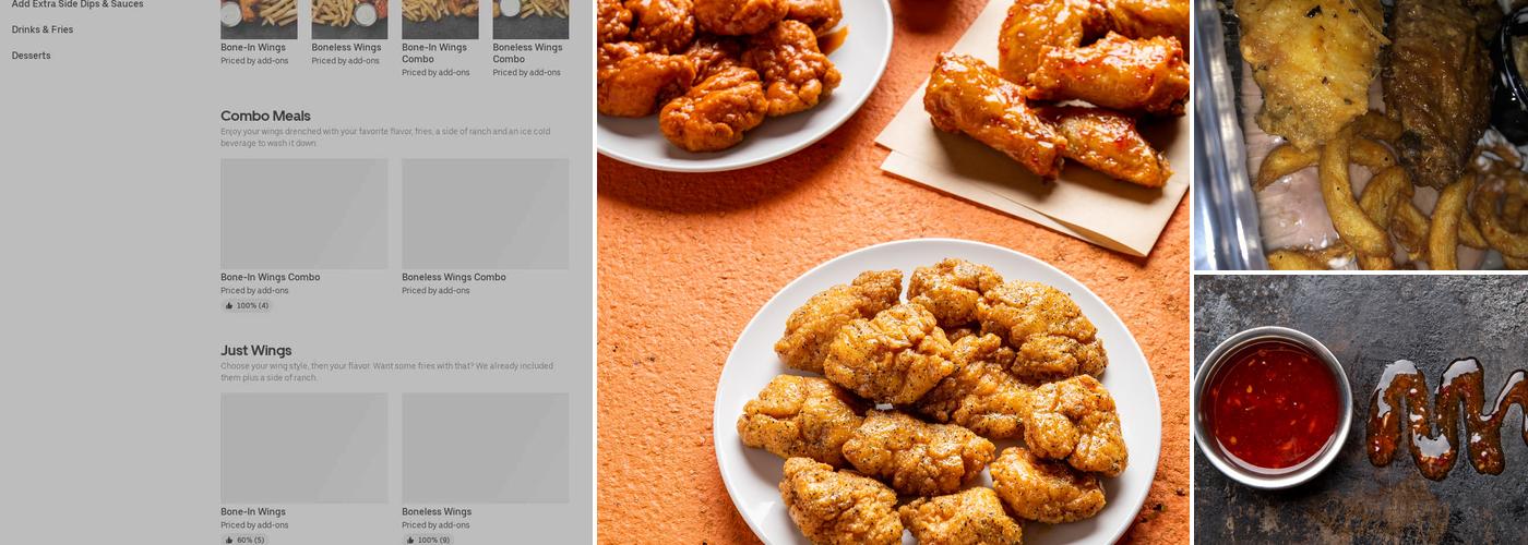 It's Just Wings Menu