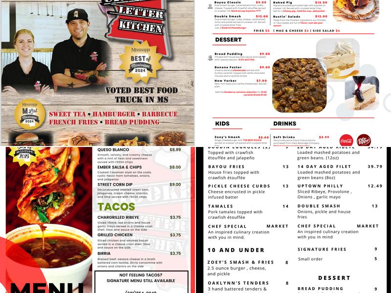 Crooked Letter Kitchen Menu