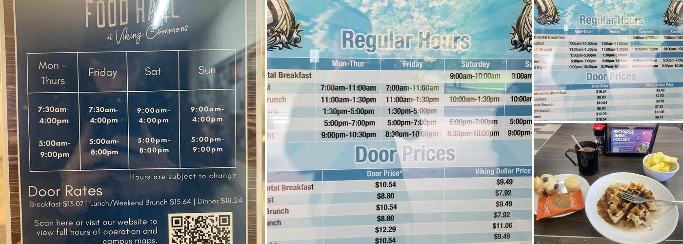 Viking Commons Menu