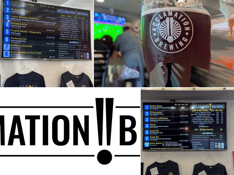 Acclamation Brewing Menu