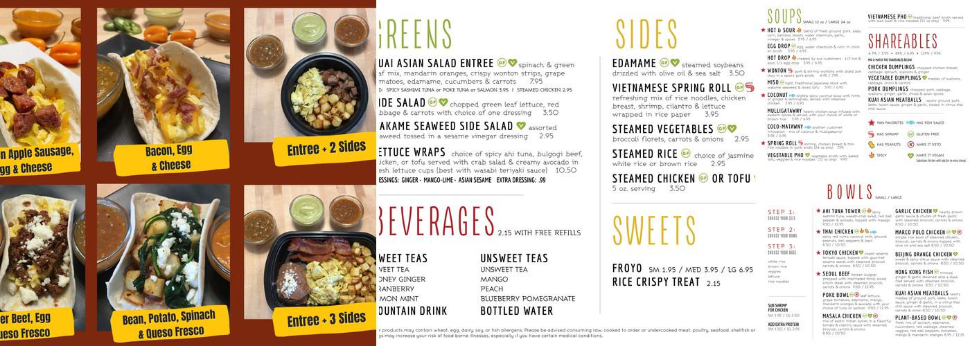 Community Tacos Menu