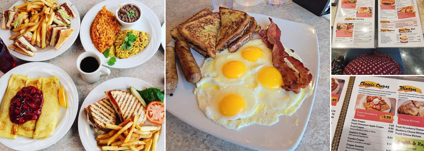 Sophia's Famous Pancakes Menu