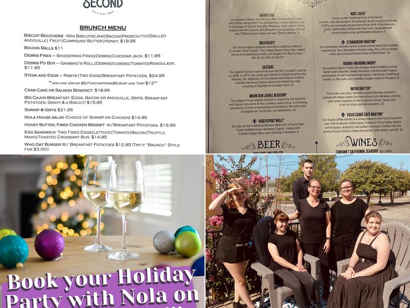 NOLA on Second Menu