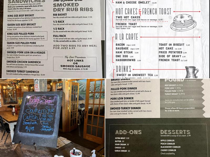 Hucklebuck 60 BBQ Menu