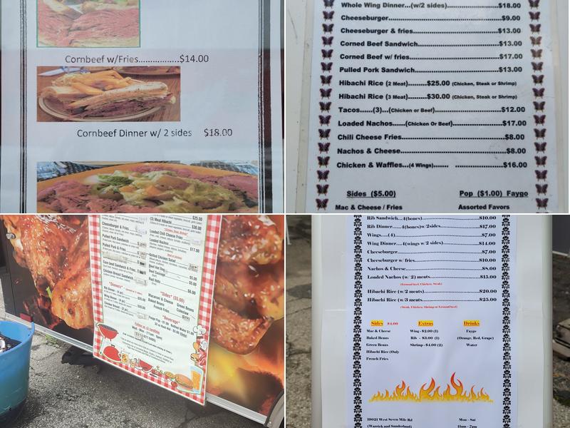 L and L Barbeque Menu