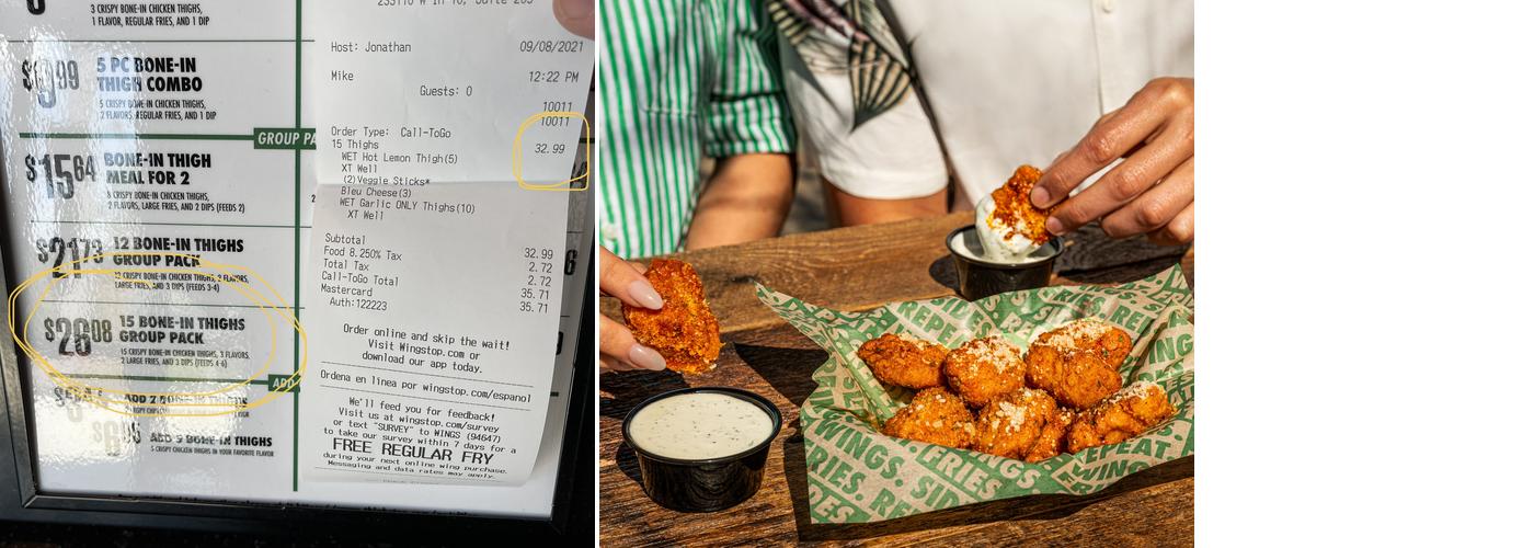 Wingstop Menu