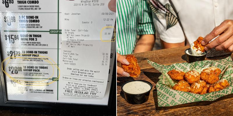 Wingstop Menu