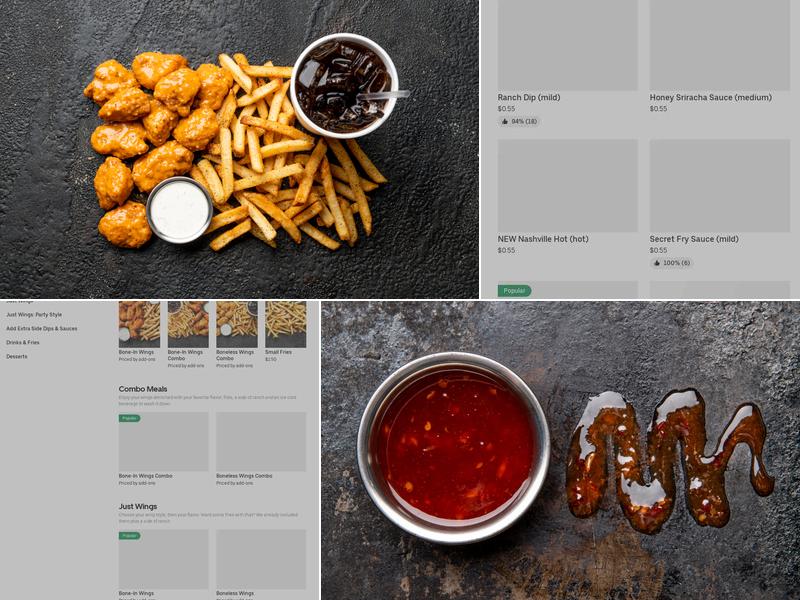 It's Just Wings Menu