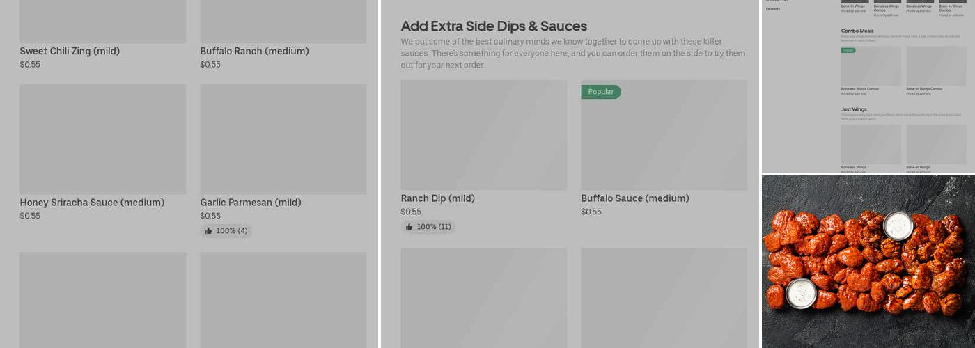 It's Just Wings Menu