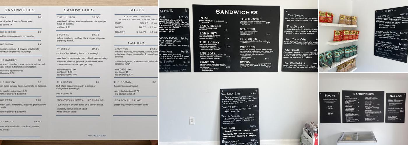 LUNCH Menu