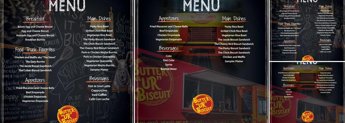 Butter “UR” Biscuit Menu
