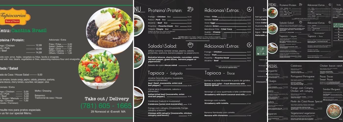 Cantina Brasil Restaurante e Pizzaria / Comida brasileira Menu