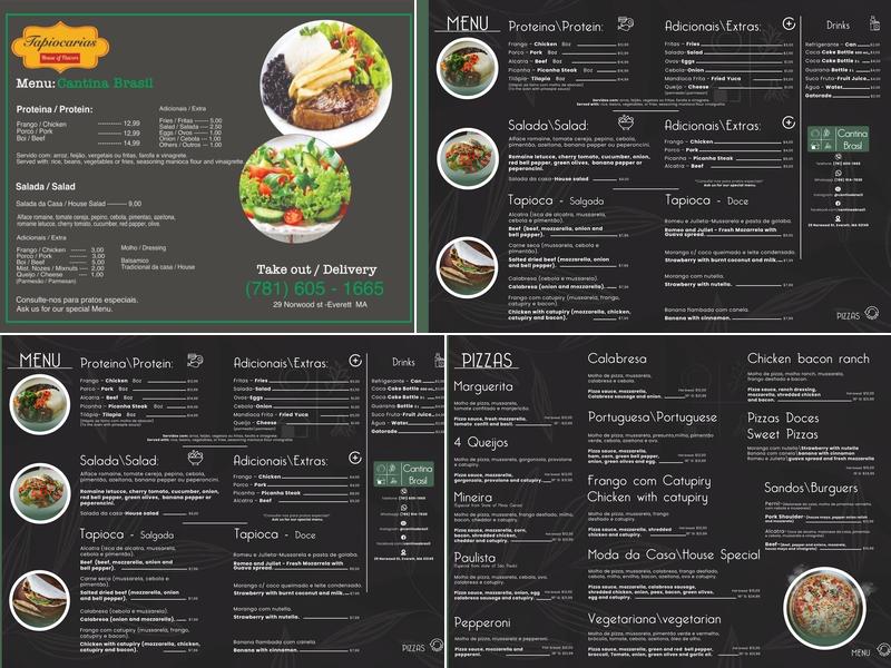 Cantina Brasil Restaurante e Pizzaria / Comida brasileira Menu
