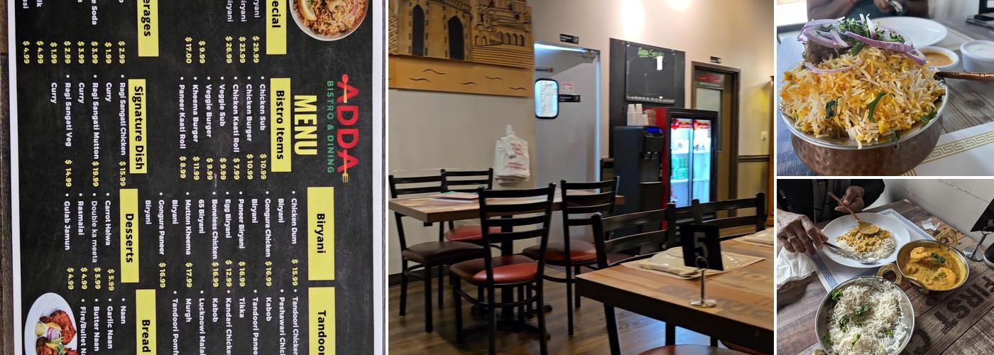 ADDA Bistro and Dining Menu