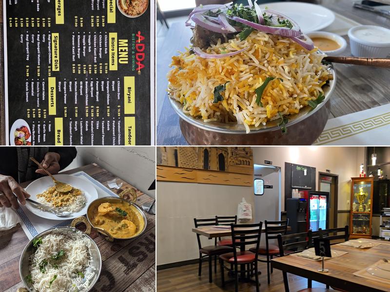 ADDA Bistro and Dining Menu