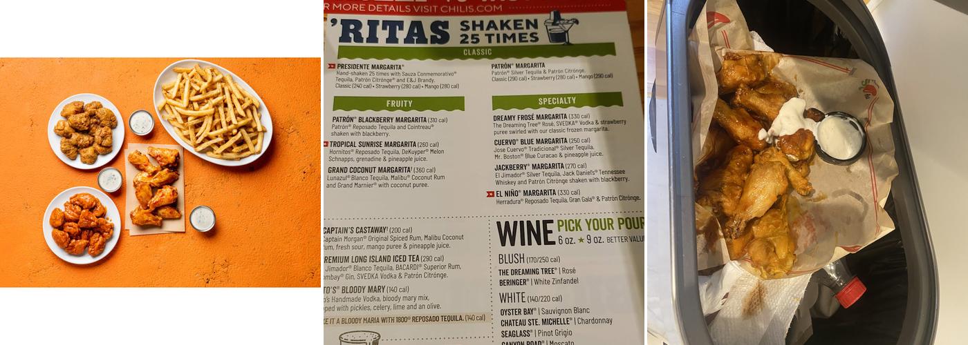 It's Just Wings Menu