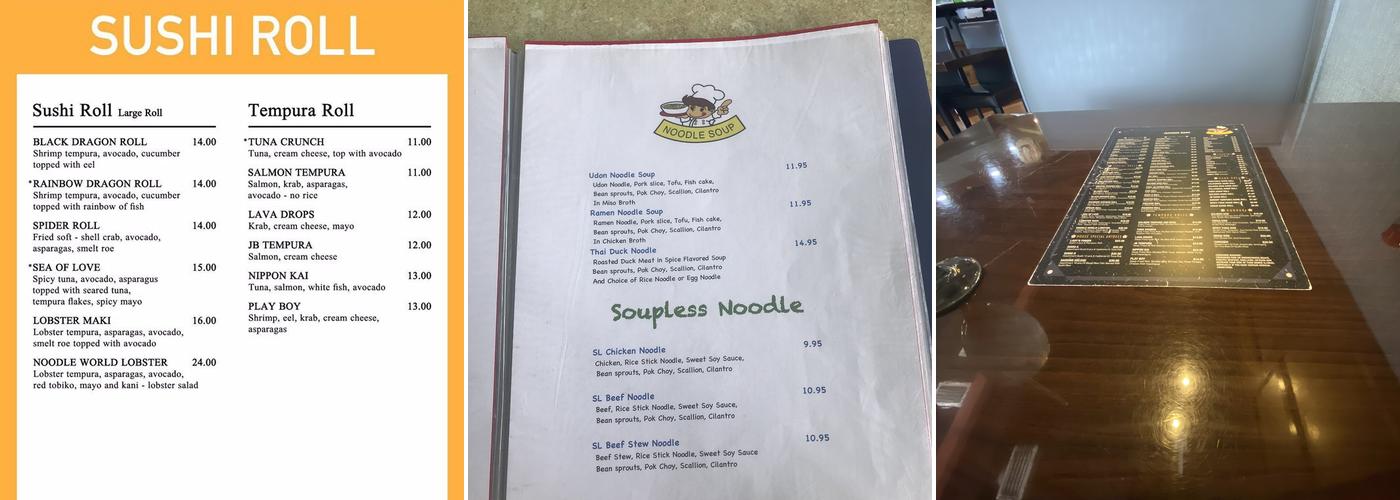 Passion Of Sushi Menu