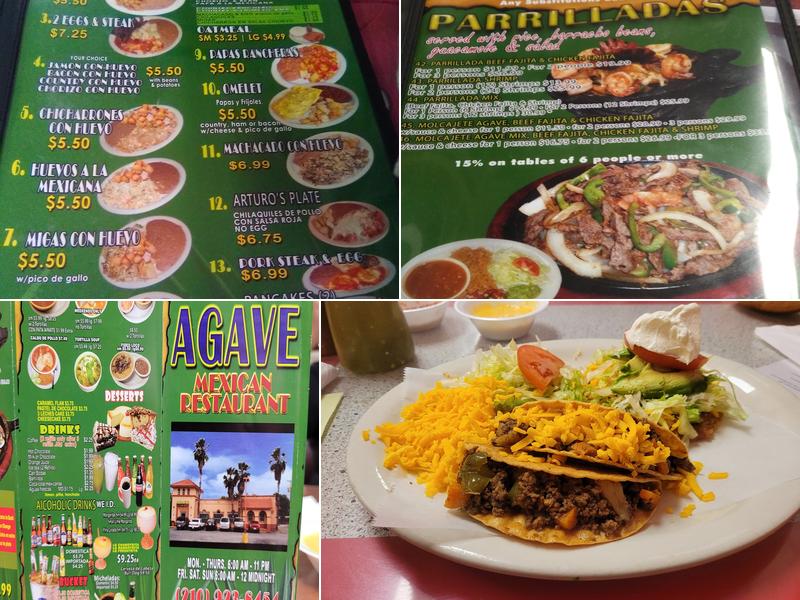 Agave Menu