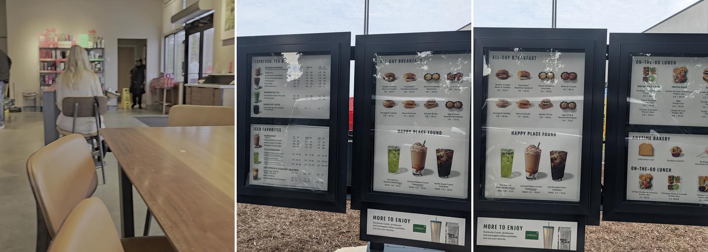 Starbucks Menu