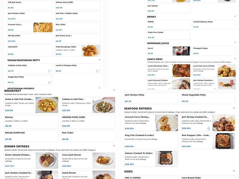 Cool Runnings Eatery Menu