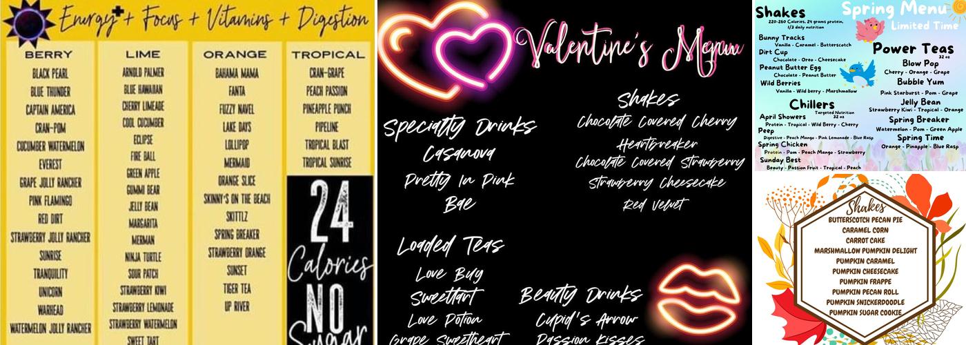 Front Street Nutrition Menu