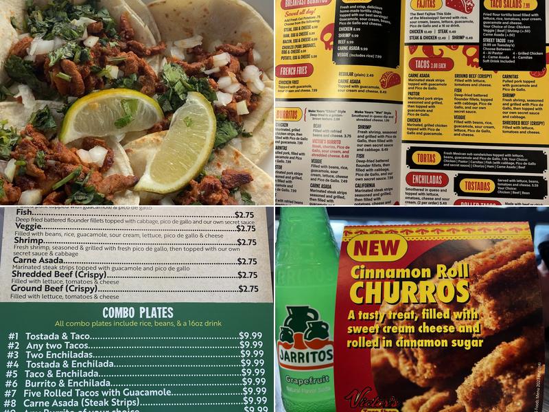 Victor's Taco Shop Menu