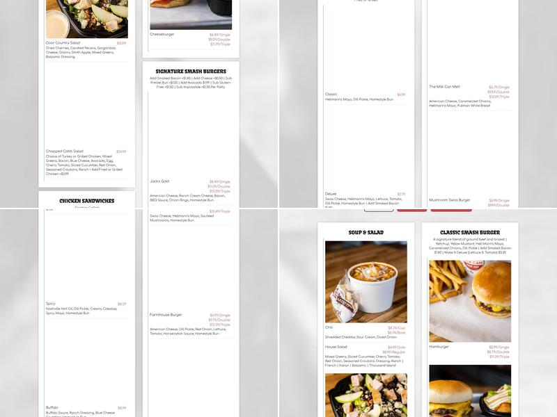 Milk Can Hamburgers & Frozen Custard Menu