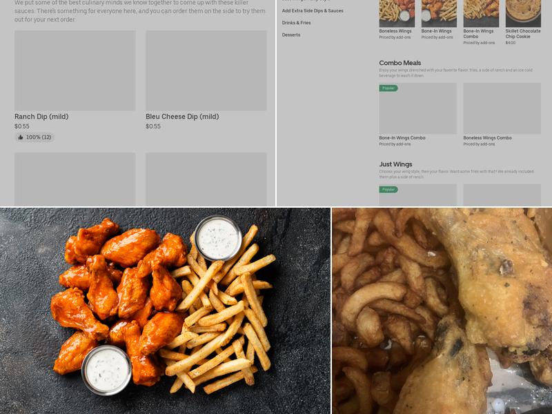 It's Just Wings Menu