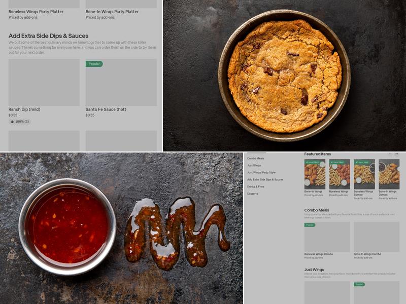 It's Just Wings Menu