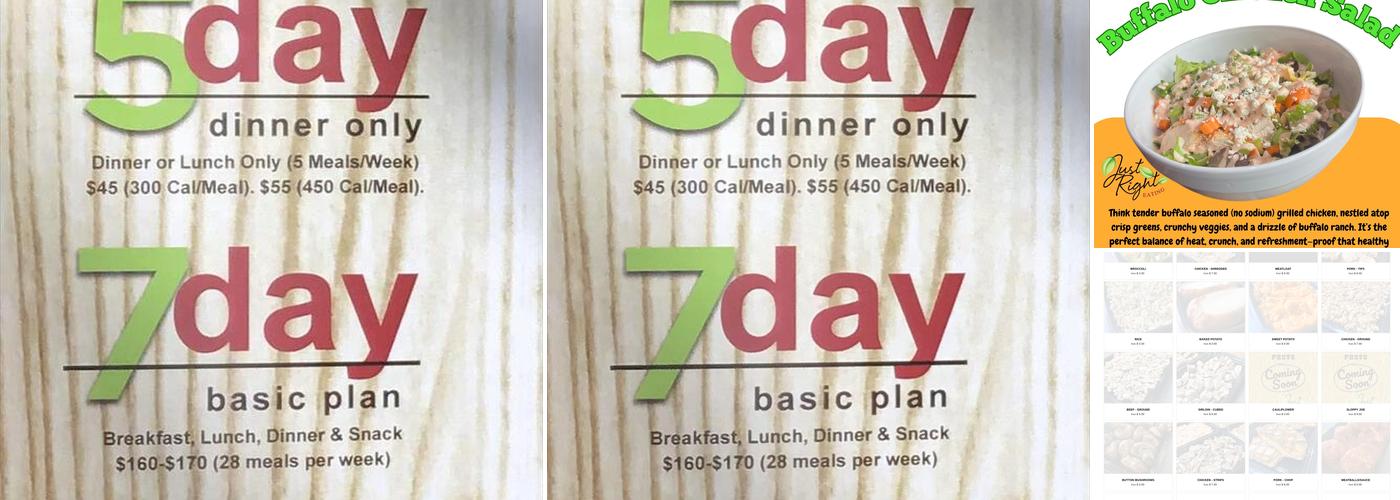 Just Right Eating Edwardsville Menu