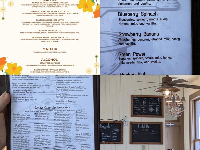Beese's Depot Cafe Menu