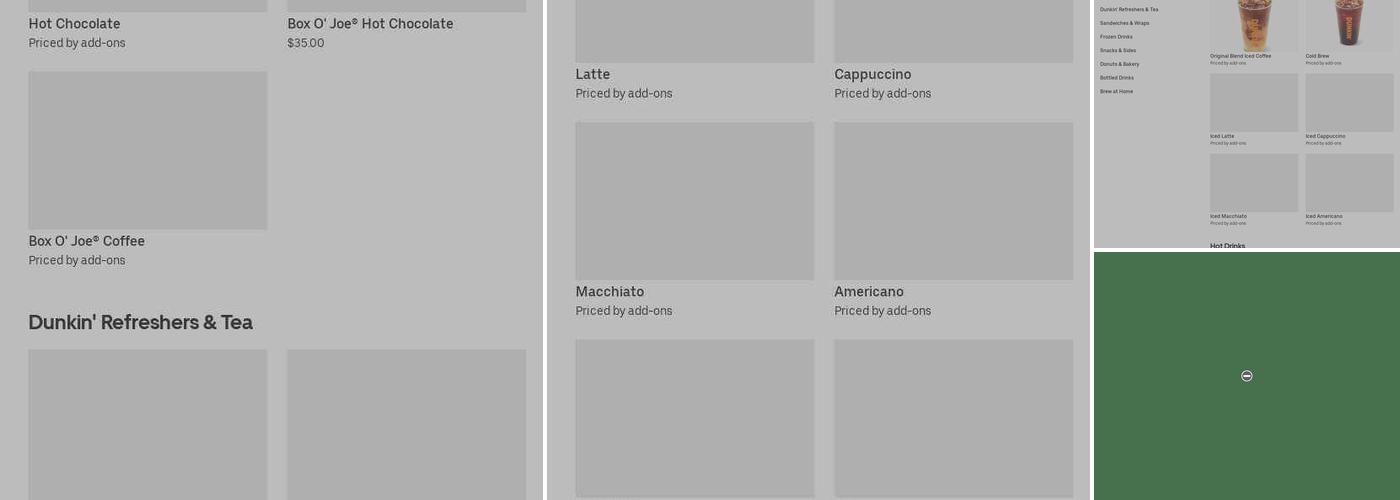 Dunkin' Menu