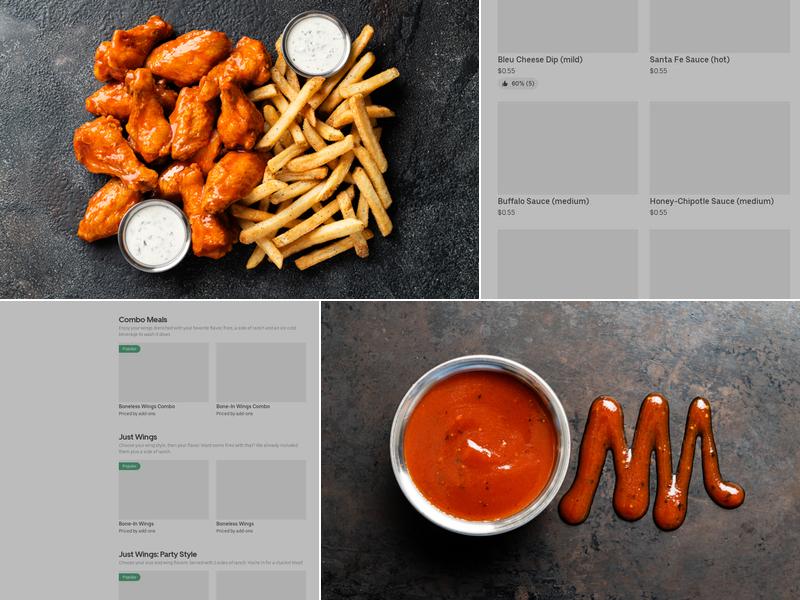 It's Just Wings Menu