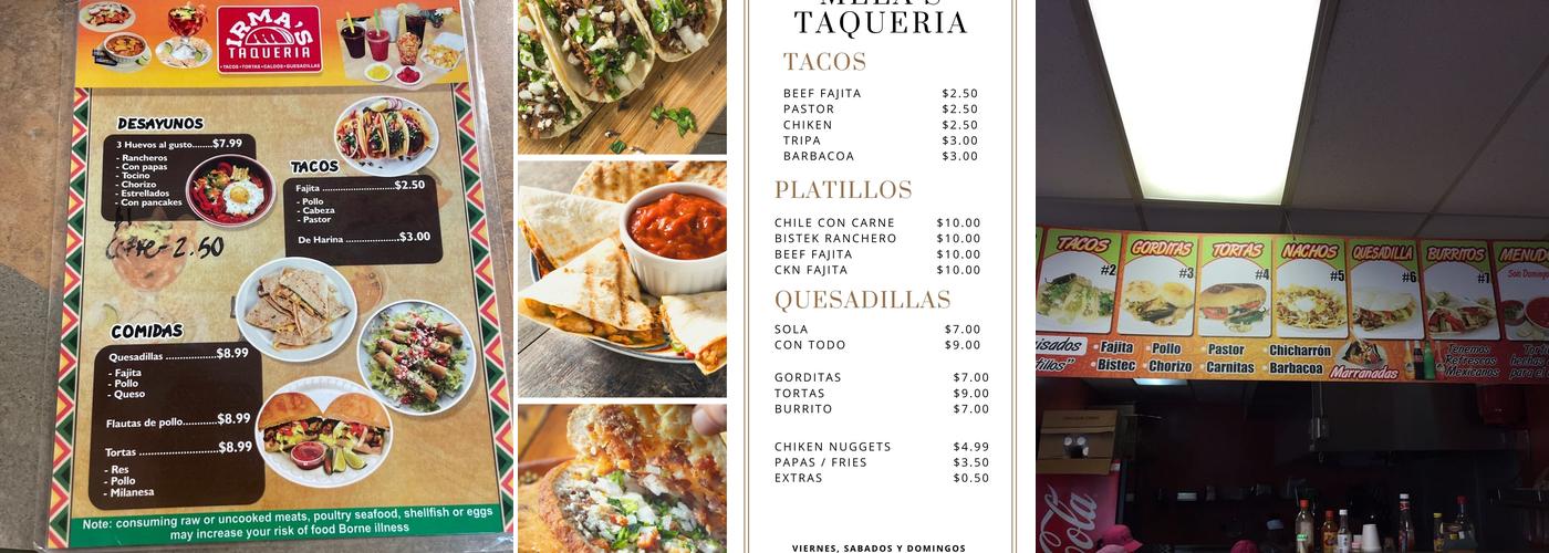 Taqueria Mela Menu