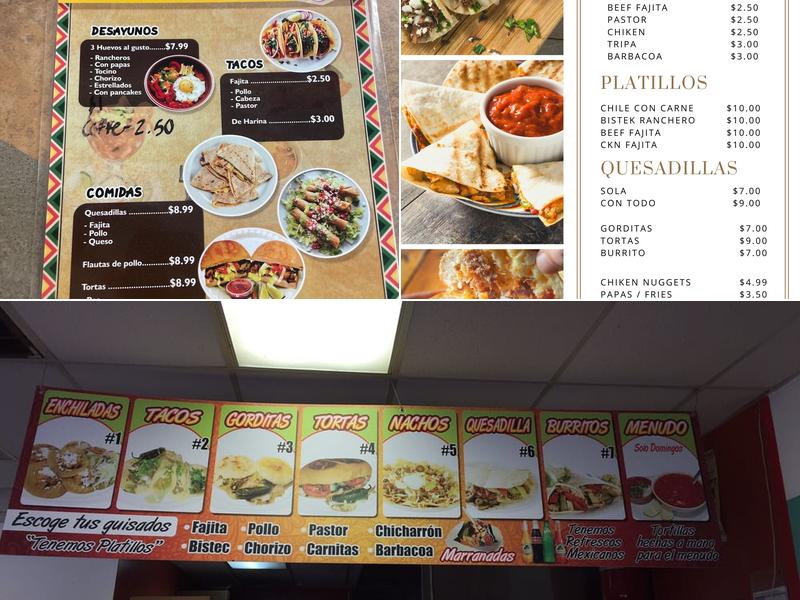 Taqueria Mela Menu