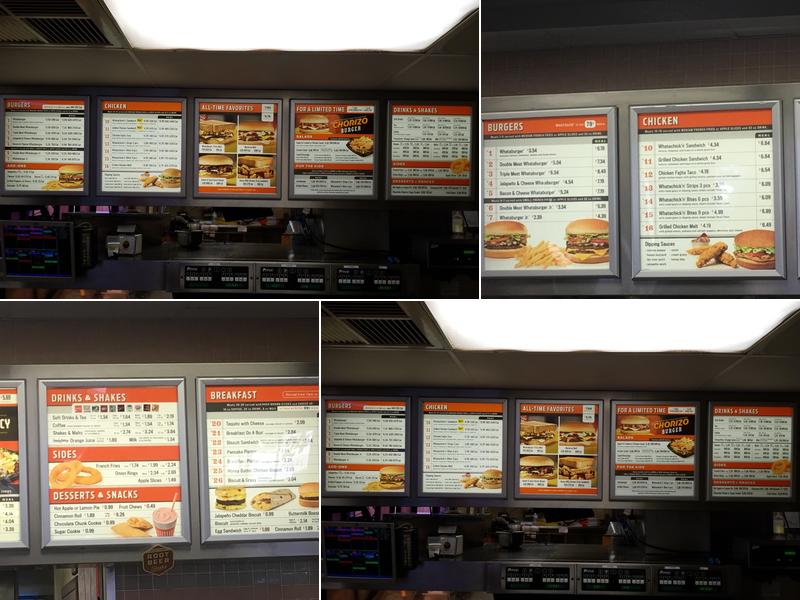 Whataburger Menu
