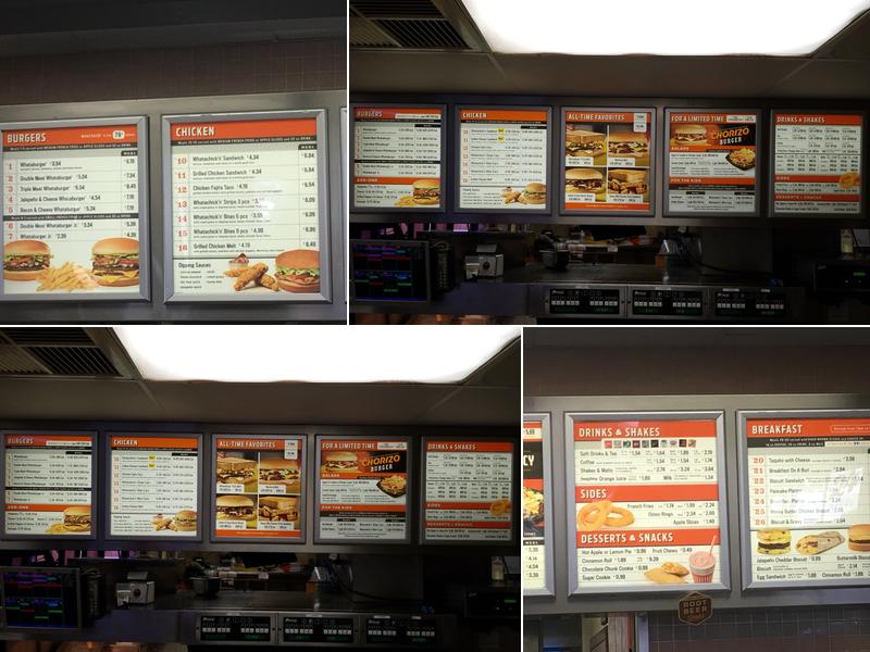 Whataburger Menu