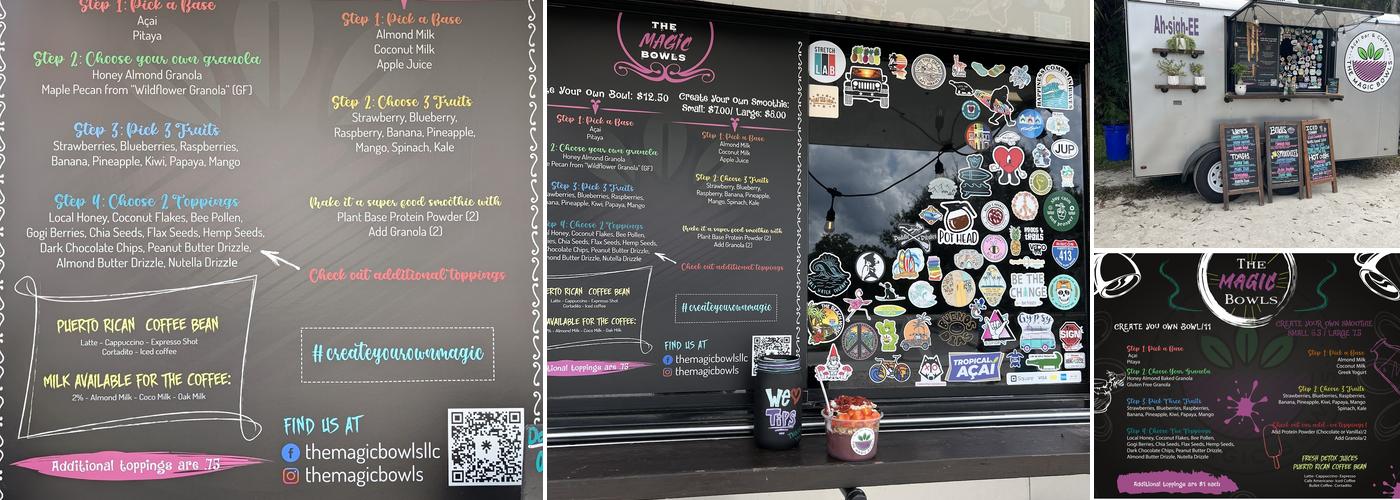 The Magic Bowls Menu