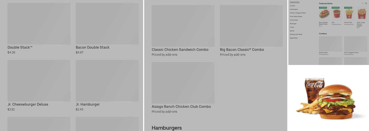Wendy's Menu