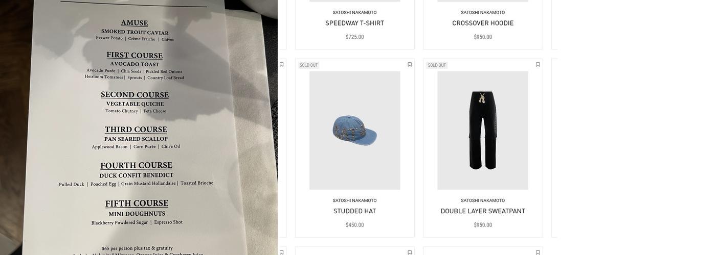 A Ma Maniere Eats Menu